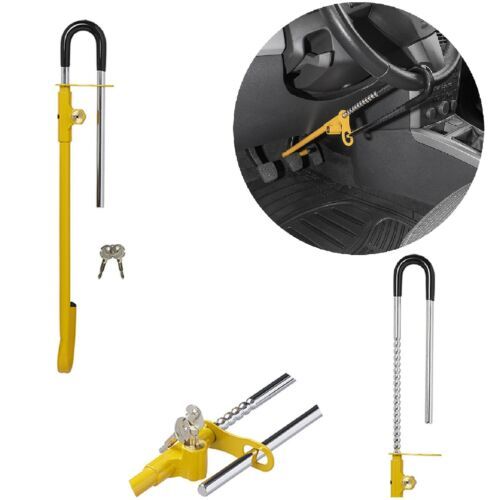 Anti-Theft Length Adjustable Car Security Steering Wheel Lock for Car