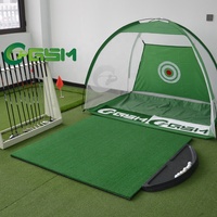 Intérieur 3D mettre tapis golf frappant simulateur swing tee formation frapper pratique pratique tapis frapper herbe