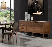 Armoire de luxe en bois massif noyer noir amérique buffet pour meubles de salle à manger meubles de maison armoire en bois moderne 1 pièce