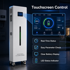 51.2V 400Ah 20kWh LiFePO4 <b>Battery</b> 6000+ Cycles Cloud BMS Home Solar Energy Storage System EU Poland Warehouse Stock - Product Image 4