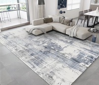 Polyester 100% kaşmir lüks halı 3D baskılı kilim soyut alan kilim oturma odası kilim
