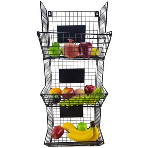 Fruit Basket Amazon Hot Sale 3 Layer Folding Fruit Basket Bowl For Home Kitchen