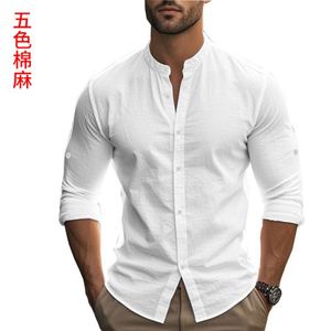 Social <strong>Dress</strong> Chinese Plain <strong>Boss</strong> Breathable Business Work Shirt - Product Image 2