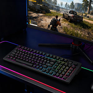 <span class=keywords><strong>Clavier</strong></span> mécanique Bluetooth Tri-Mode F75 Gasket 75% <span class=keywords><strong>Clavier</strong></span> de jeu sans fil échangeable à chaud avec rembourrage et bouton à cinq couches - Product Image 6