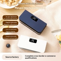 Scelleuse portable numérique rechargeable à pression manuelle pour sachets de café, thé et snacks