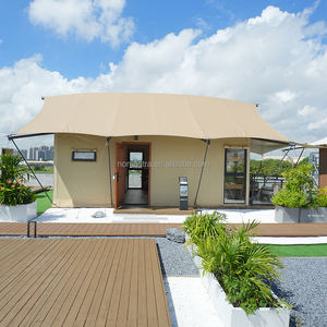 Villa tente en acier <span class=keywords><strong>de</strong></span> luxe écologique avec fenêtres coulissantes en aluminium et portes en bois pour les stations balnéaires en Europe et en Amérique - Product Image 4