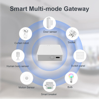 Puente Hub Inalámbrico Tuya Smart Life App WiFi Zigbee 3.0 Mesh para Automatización con Pantalla OLED y Barra de Batería para Hogar, Hotel, Garaje