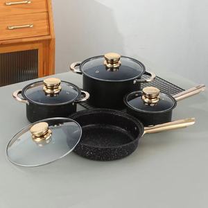 Batterie de cuisine Panelas en stock d'usine batterie de cuisine Disine <span class=keywords><strong>Regina</strong></span> minimaliste 8 pièces batterie de cuisine en acier inoxydable - Product Image 2