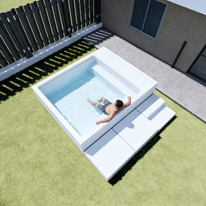 Piscina de Fibra de Vidrio con Sofá y Asientos, Spa de Natación, Piscina Elevada para Exteriores y Jacuzzi - Product Image 3