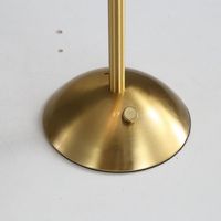 Lampe de table de bureau LED moderne QT250110, style moderne, contrôle tactile en métal, gradation avec abat-jour en forme de fleur pour la décoration de la chambre à coucher