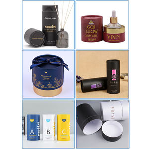 Botella de agua aislada a todo color de diseño personalizado, cilindro biodegradable, caja de cartón, embalaje de tubo de papel <span class=keywords><strong>Proworks</strong></span> - Product Image 3