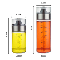 Bouteille distributeur d'huile de Offre Spéciale pour bouteille d'huile et de vinaigre de cuisine avec mesures pour cuisine 400ml