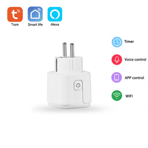 EU 16A <span class=keywords><strong>wifi</strong></span> thông minh cắm ổ cắm ổ cắm năng lượng giám sát ứng dụng tuya cuộc sống thông minh điều khiển từ xa hoạt động Alexa điện ổ cắm điện - Product Image 3