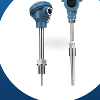 Transmitter Suhu 4-20mA Sensor Termokopel Pt100 Terintegrasi 2-Kawat Pengukur Suhu Industri untuk Kontrol Proses