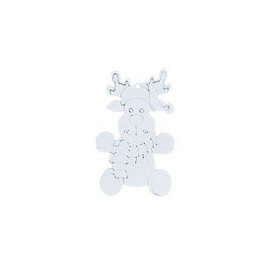 Encantador juego de adornos colgantes navideños con 4 marcadores DIY, perfectos para decoración creativa y actividades artesanales familiares - Product Image 1