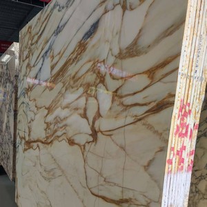 Moderne gepolijste marmeren visbuik gouden hotelvilla decoratie - Product Image 1