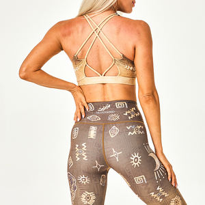 ชุดออกกำลังกายเอวสูงสำหรับผู้หญิงเลกกิ้งยกก้นเอวสูงมีความยืดหยุ่นสูง - Product Image 1