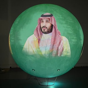 Globo Inflable Gigante de PVC de 2m 3m con Logotipo, Globo LED RGB con Control Remoto, Globos Inflables Publicitarios de Helio para Festivales - Product Image 1