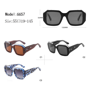 Lunettes de soleil Wayfarer personnalisées avec logo, monture intégrale, verres polarisés UV400, unisexe, mode décontractée, monture transparente - Product Image 2