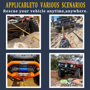 Tali derek pemulihan kinetik reflektif 18mm 15m energi nilon kepang ganda tugas berat untuk perahu/Yacht/derek dapat disesuaikan - Product Image 3