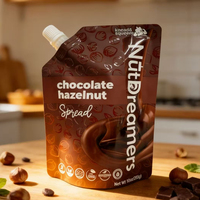 Pochette Doypack à bec verseur de qualité alimentaire, impression personnalisée pour l'emballage de pâte de chocolat, faible MOQ, échantillon gratuit