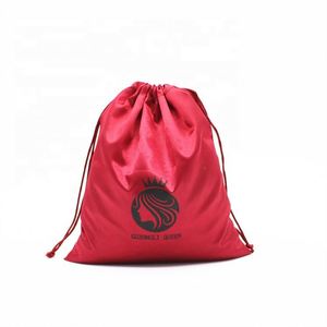 Pochette à cordon personnalisée en satin imprimé sérigraphié avec logo, sac à maquillage, pochette à bijoux écologique, utilisation OEM, cadeau de marque, pochettes cosmétiques - Product Image 6