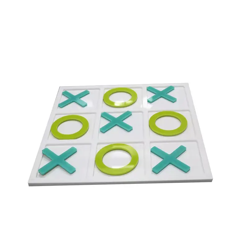 アクリルXoGemsボードゲームピースTic Tac Toe Noughts And Crosses Board Game