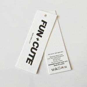 Customized Logo Recyclable Paper Hang <b>Tags</b> Fashion Design Clothing Accessories and Shoe <b>Tags</b> for <b>Bags</b> and Garments - Product Image 3
