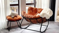 Meubles de salon au Design Unique, canapé inclinable à bascule relaxant pour adultes, chaise à bascule en rotin