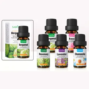 Hot Selling Etherische Geuroliën 100% Biologische Pure Private Label 10Ml Bergamot Etherische Olie Voor Lichaamsmassage