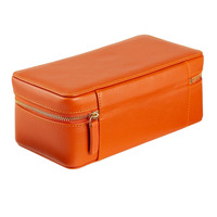 Étui de voyage pour montres et bijoux en cuir léger et durable, style national, avec fermeture éclair, pour bagues, de la marque Mount Yanzhi Lady Fashion