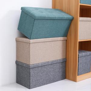 Puff Moderno Dobrável para Quarto Infantil com Banco de Armazenamento e Organizador em Tecido - Product Image 6