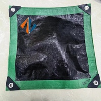 Bâche de piscine robuste anti-poussière en PE enduit, avec protection UV et imperméable, bleue, pour garçons et filles