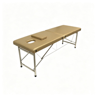 Table de massage portable et pliable avec renfort à double poutre pour une utilisation facile et pliable, idéale pour les cliniques, les salons de beauté et les centres de fitness