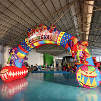 Arche gonflable géante personnalisée pour l'extérieur, arche de ballons gonflables pour festival, arche publicitaire gonflable pour l'extérieur
