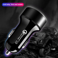 Chargeur de voiture magnétique intelligent 6A 36W PD 3.0 avec ports USB et Type-C, charge super rapide mains libres pour téléphones mobiles
