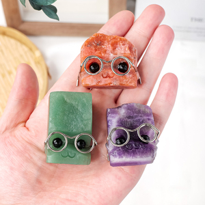 Wholesale Natural Crystal <strong>Hedgehog</strong> with Glasses Colorful Carvings Crystal <strong>Hedgehog</strong> Crystal Crafts Healing Love <strong>Gifts</strong> - Product Image 5
