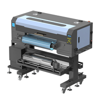 Ingani A1 Printer DTF UV, dengan I3200 kepala Printer AB Film kristal sikat statis UV DTF Printer 3D