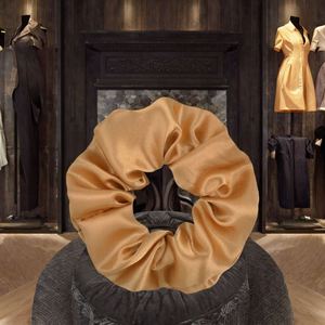 European American Solid Color Large Bowel Scrunchie 40 Colors Butyl Elastic Hair <b>Accessories</b> Headwear Headband - Product Image 2