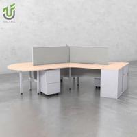 IULTRA poste de travail de bureau en forme de V 1 2 3 4 6 personnes siège bureau bureau moderne poste de travail