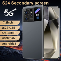 Tecno 10 Pro 5G S24 Ultra+ Smartphone Android 13 Double SIM Appareil Photo Téléphone Portable de Jeu