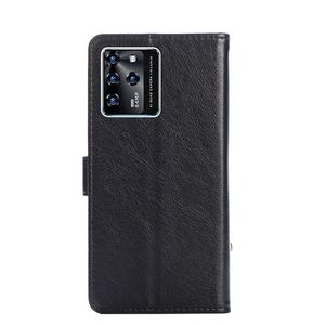 Casing Kulit Flip untuk ZTE Blade 30, Casing Cerdas Penutup Telepon Mewah dengan Slot Kartu untuk ZTE Blade 30 Smart 2019 V1050 6.49"