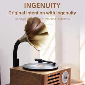 T15 Retro Classic Wooden BT5.0 <b>Speaker</b> Subwoofer FM Radio <b>Wireless</b> <b>Speaker</b> for Outdoor - Product Image 2