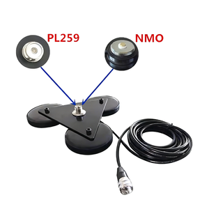 Base magnétique mobile pour voiture, robuste, diamètre 90 mm x 3, avec connecteur SO239 - Product Image 1