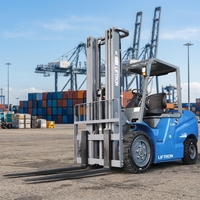 Equipo de Transporte de Materiales para Procesamiento de Metales, Sistema de Accionamiento Potente, Montacargas Eléctrico Liftron CPD40D de 4 Toneladas