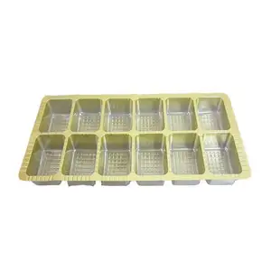 Hight Quality OEM Design Golden Plastic Chocolate Plastic Packaging Tray For Chocolate