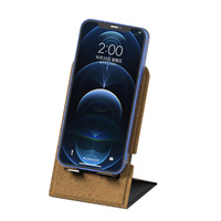 Support de téléphone en liège recyclable avec chargeur à induction 10W, fin, réglable et pliable