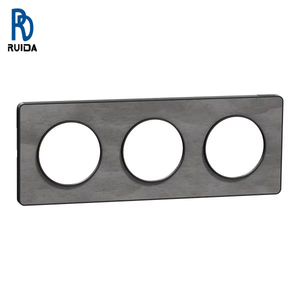 Plaque de couverture en polycarbonate aluminium S540806v, gris anthracite, 3 modules, 227 mm de large, 85 mm de haut, 10 mm de profondeur - Product Image 1