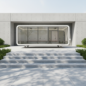 Villas de luxe de haute qualité, structure en acier et aluminium, écologiques, alimentées à l'énergie solaire, design moderne, maison capsule, petite maison mobile - Product Image 2