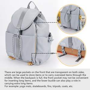 Bolsa de transporte de Longboard plegable con muestra gratis, mochila de monopatín de un solo hombro para deportes al aire libre, bolsa de surf de ataúd de viaje - Product Image 3